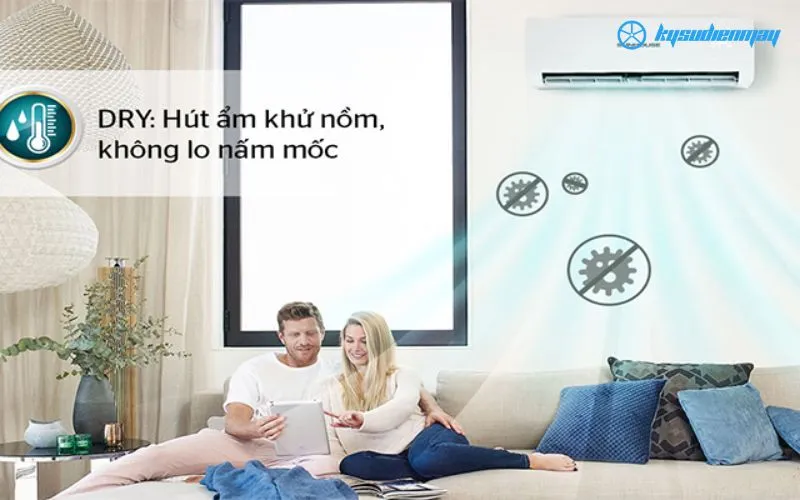 chế độ hút ẩm điều hoà funiki sử dụng khi mùa nồm